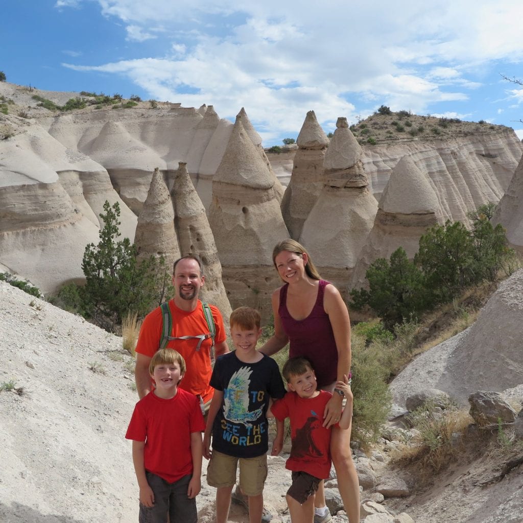 Great Family Photo Spot at Kasha-Katuwe Tent Rock - Kid-friendly Slot Canyon Hike