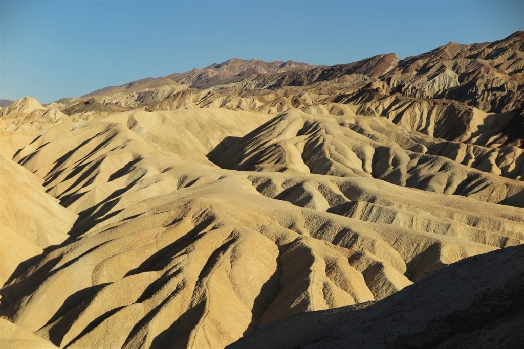 Zabriskie Point in Death Valley, CA