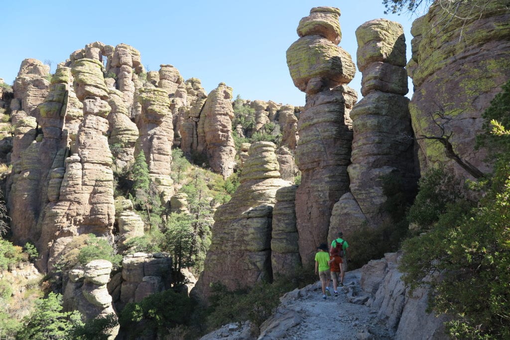 Unreal Rock Formations in Chiricahua National Park - Echo Canyon Trail, Arizona