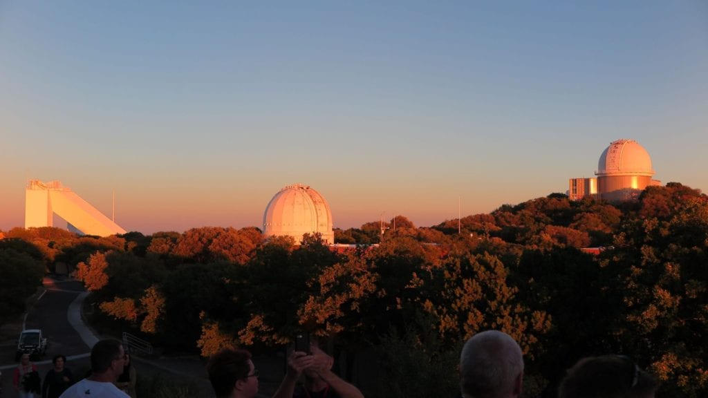Kitt Peak Observatory at sunset while waiting for their night program to see the stars - Arizona
