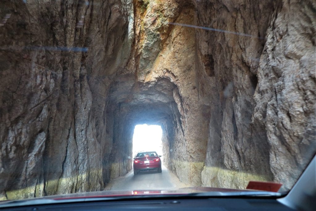 Narrow tunnels on Needles Hwy, South Dakota - Top Unique Drive in the United States