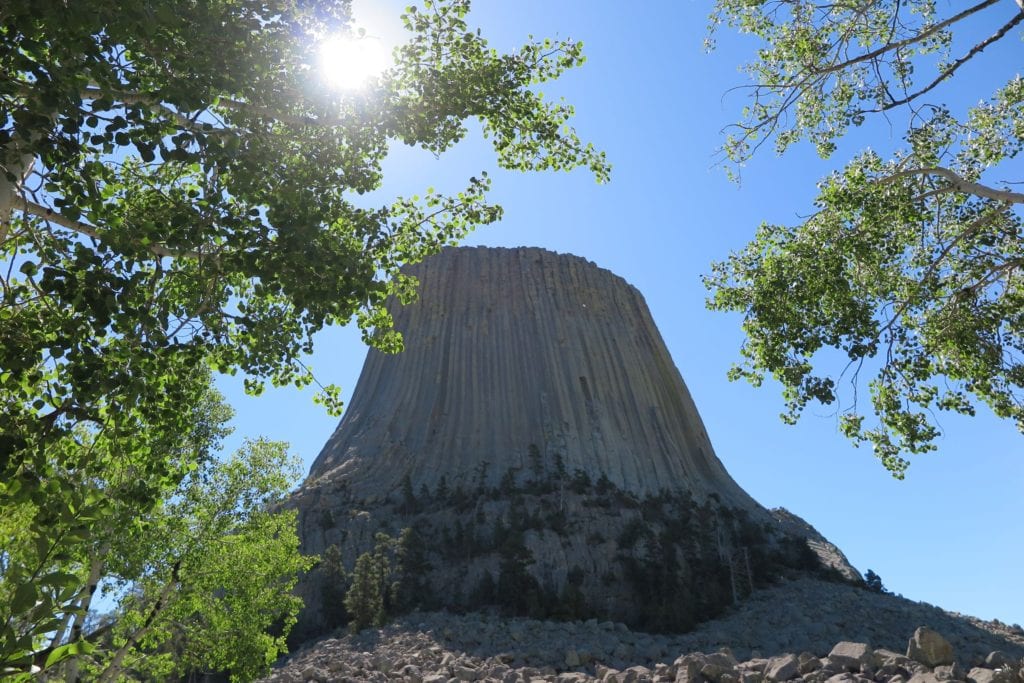 View of Devils Tower while walking Tower Trail - Wyoming - Great Kid-Friendly Trail