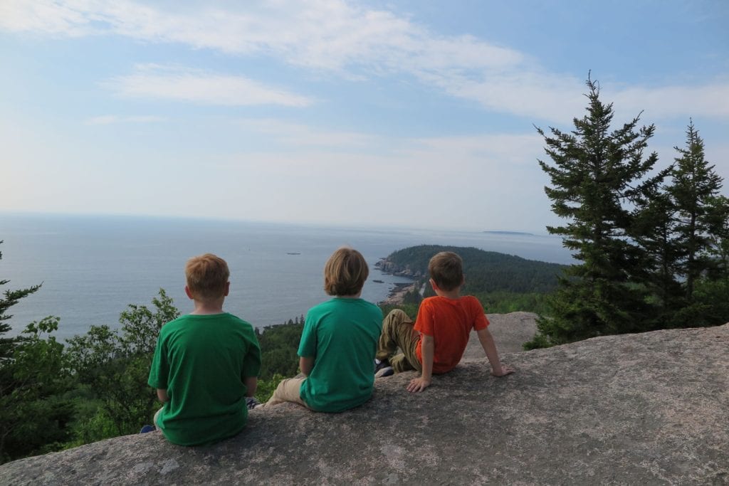 Acadia National Park, Main - view from the top of Gorham Mountain Trail