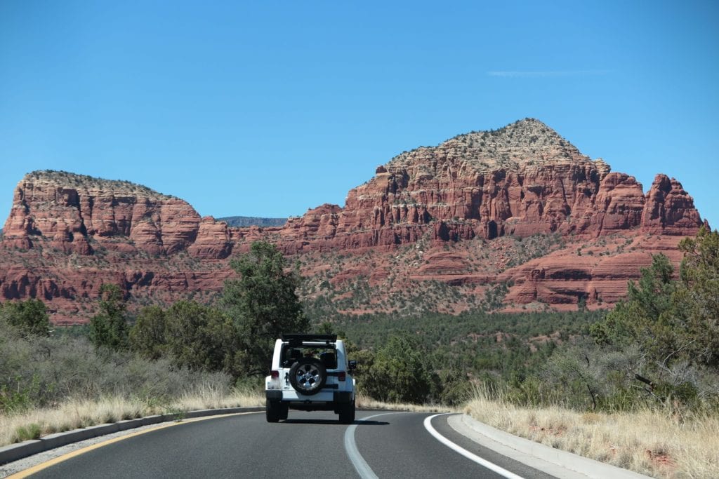 Sedona SR 179 Road Trip and red rock landscape - Arizona
