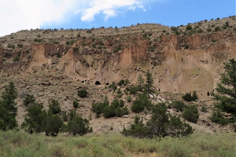 Bandelier cliff dwellings view - New Mexico