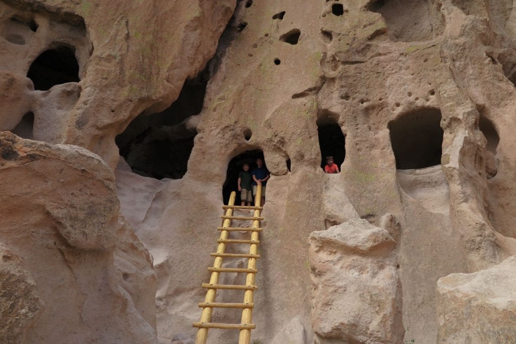 Bandelier National Park, New Mexico - Climb into ancient cliff dwellings on ladders!