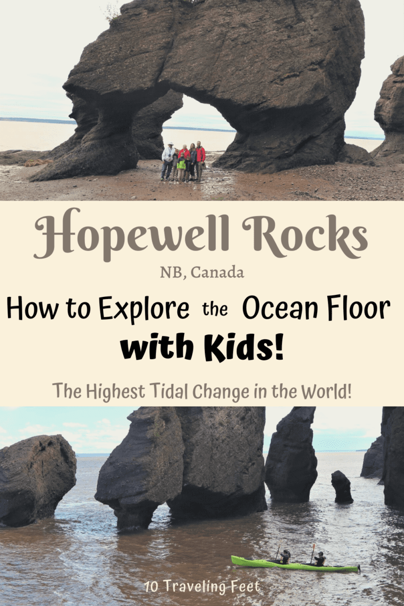 Hopewell Rocks with Kids Pin - Canada