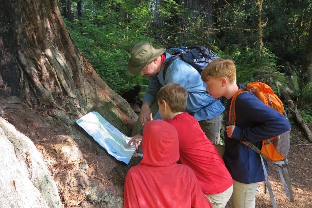 Map Learning for our Trail, Family Travel