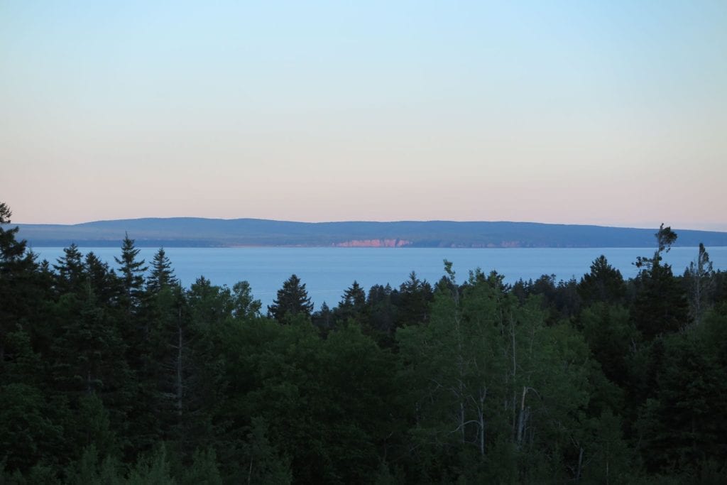 Fundy Highland Chalets view, Canada
