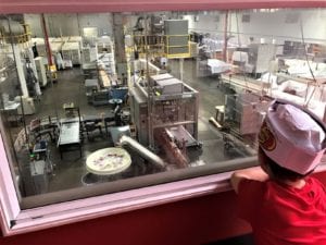 Watching jelly beans being made at the Jelly Belly factory tour - Top Factory Tour for Families - California