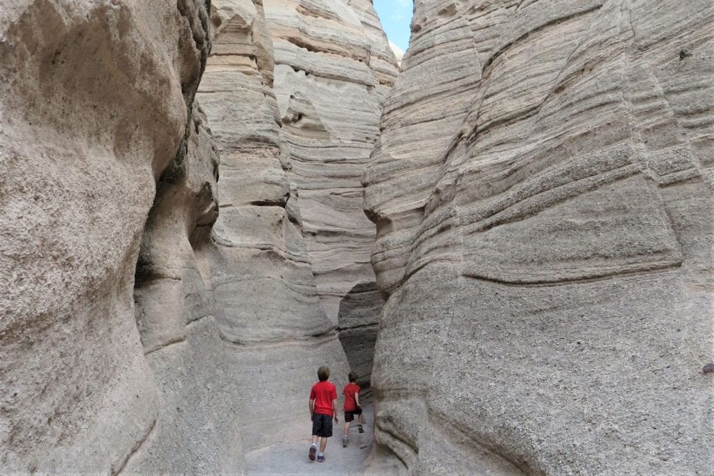 Tent Rocks - top slot canyon hike with kids, New Mexico
