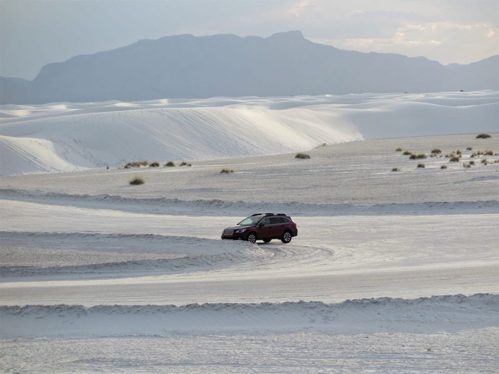 White Sands National Monument - our lone car