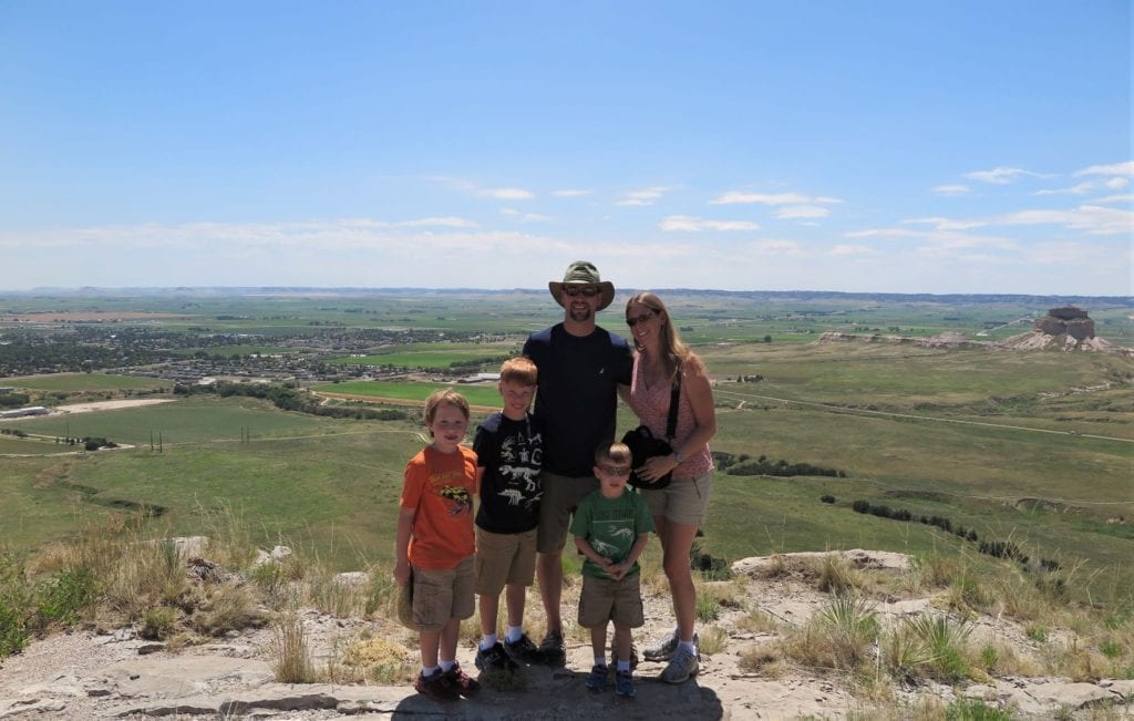 The view on top of Scotts Bluff, Nebraska - Family Photo Idea