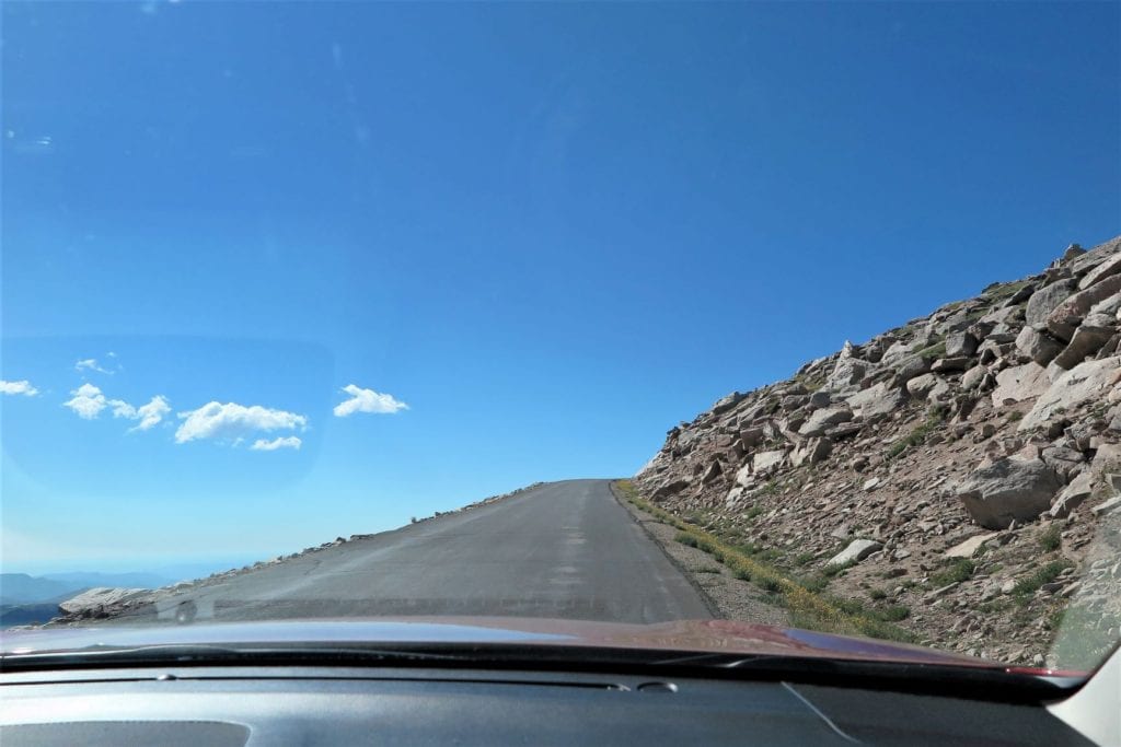 Mount Evans scary part of the drive to the top - Colorado