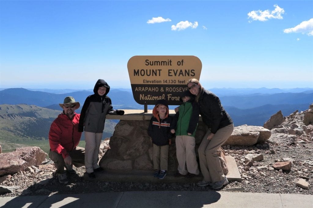 Mount Evans - the summit - 14,130 feet - Colorado