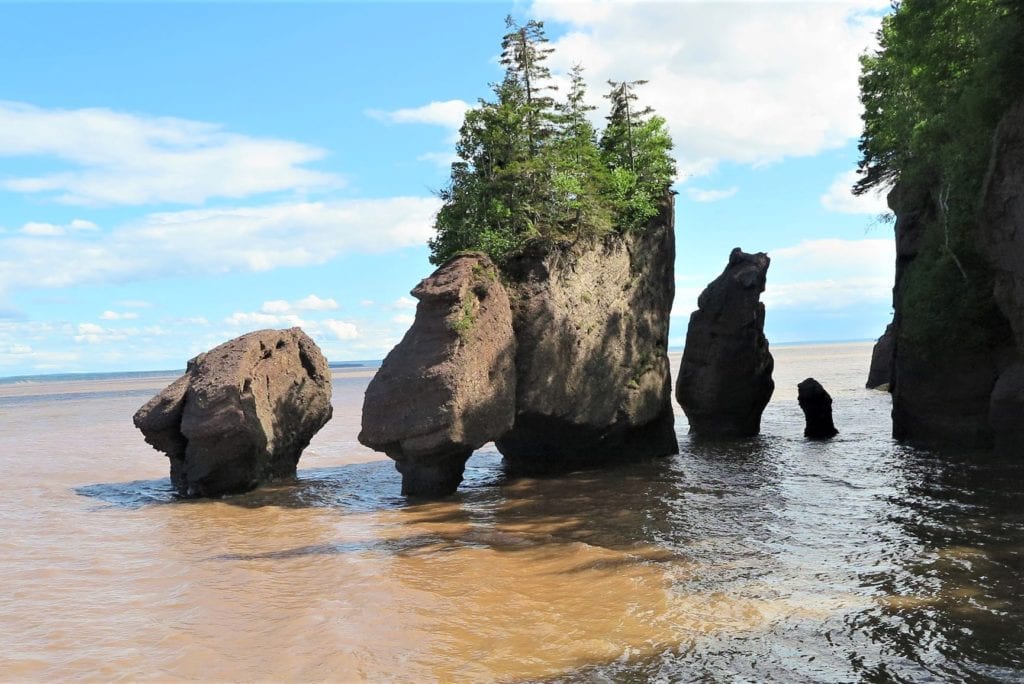 Hopewell Rocks - Arch Rock at High Tide, Canada