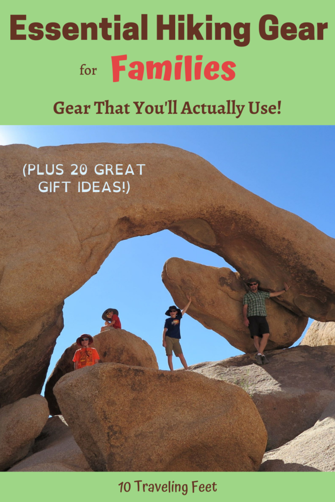 Essential Hiking Gear for Families pin