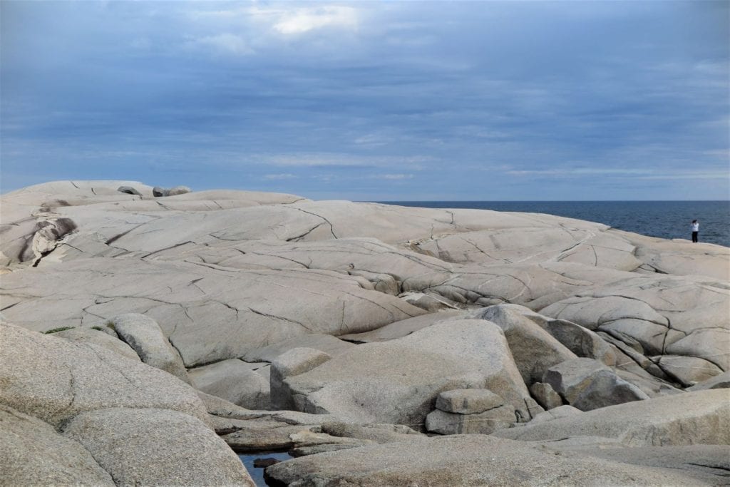 View of the rocks at Peggy's Cove, Nova Scotia