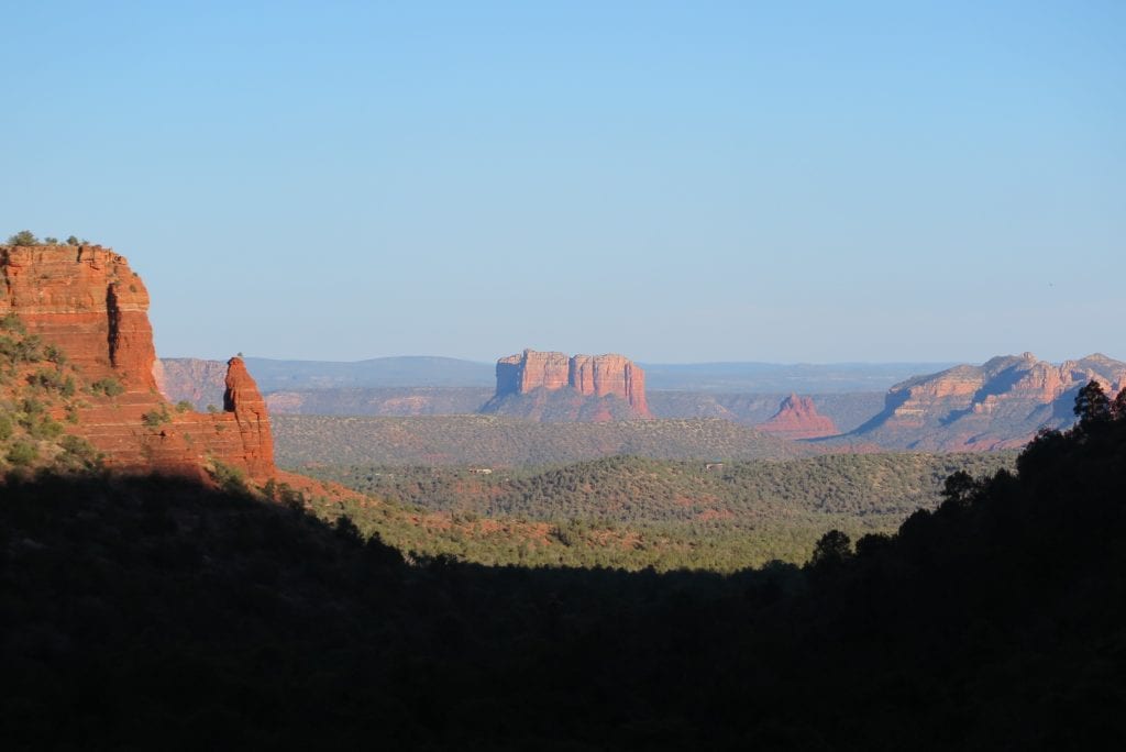Fay Canyon view near sunset at the end of the trail, Sedona, Arizona