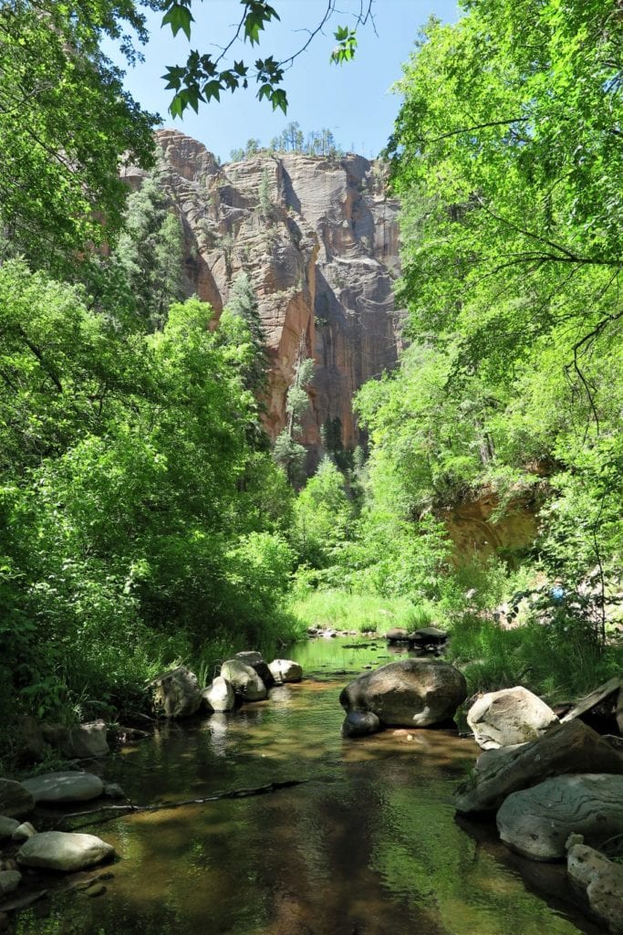 The creek view at West Fork Trail, Sedona, AZ - Beautiful scenery