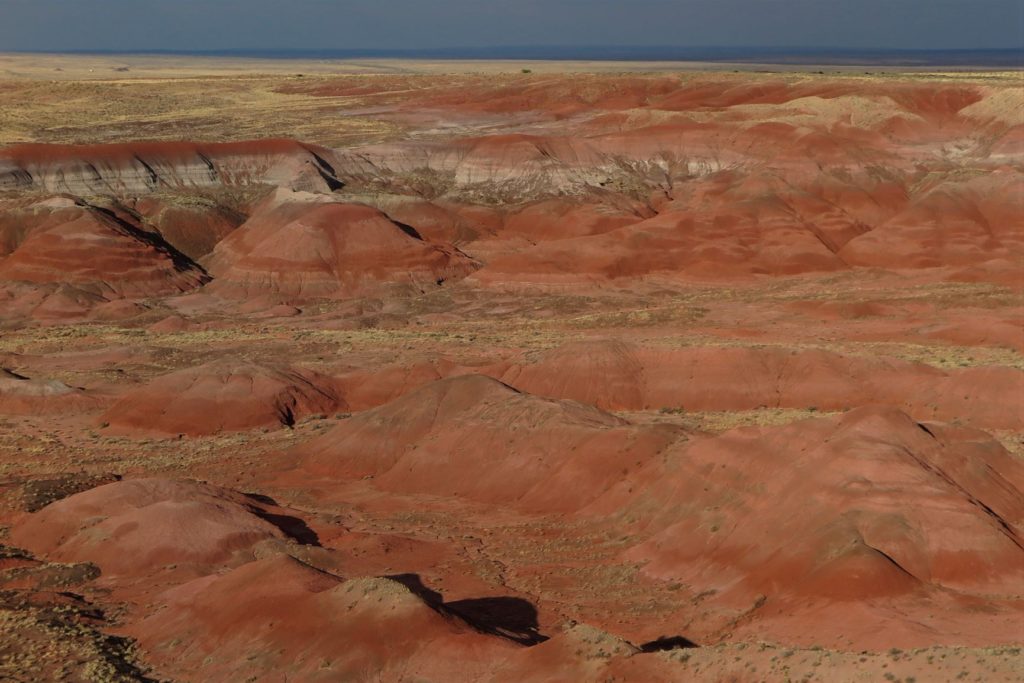 Gorgeous red landscape at Kachina Point Overlook, Painted Desert, Arizona