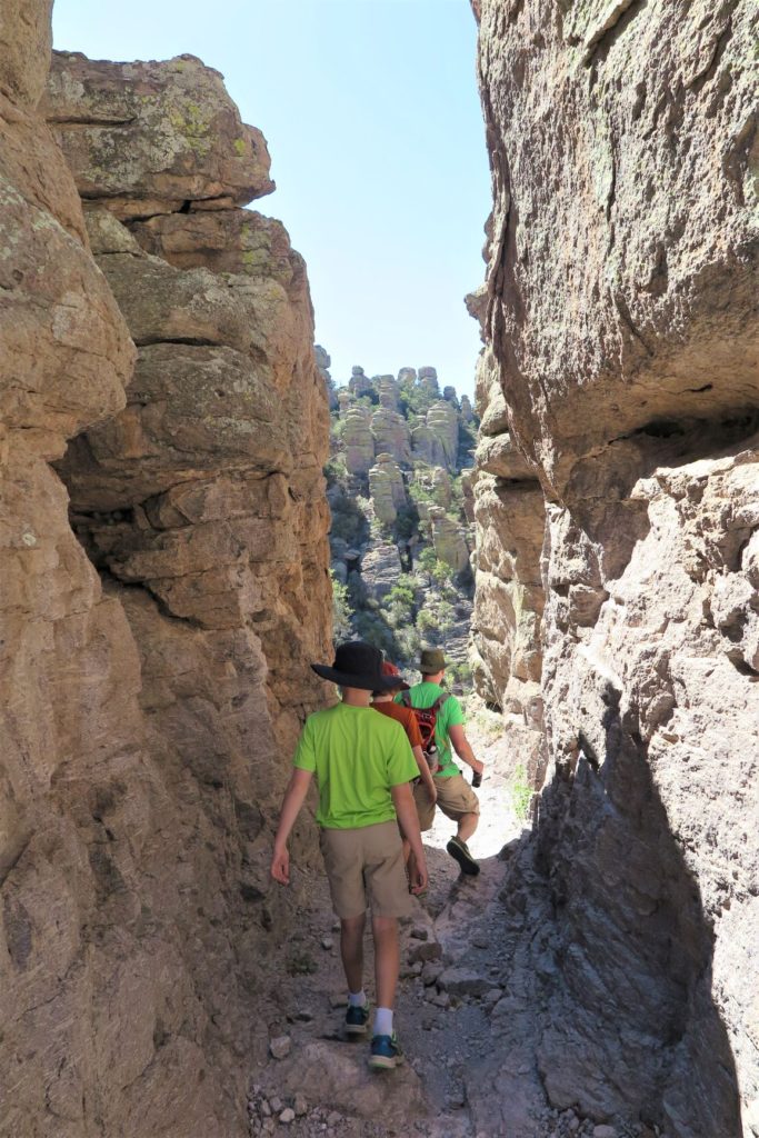 Narrow Passageway on Echo Canyon Loop, Chiricahua National Monument, Arizona