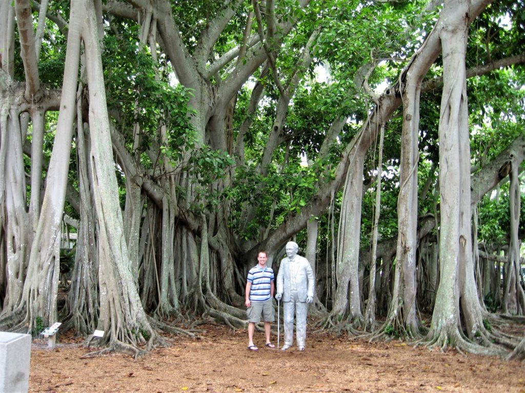 The huge Banyan Tree at Ford Edison Winter Estate, Florida