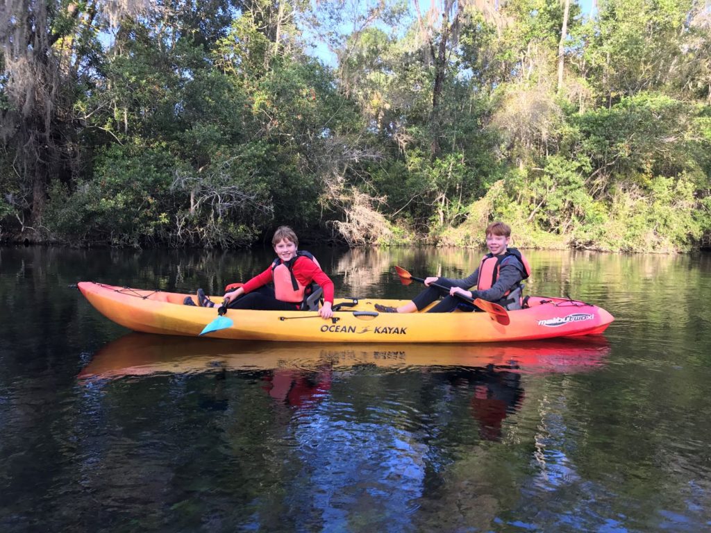 Kayaking Rainbow River in FL