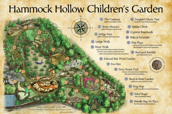 Bok Tower Gardens Children's Play Area Map - Florida