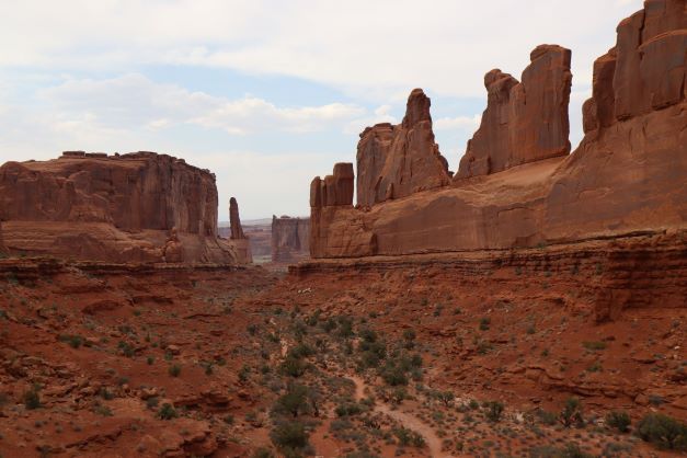 Magnificent Red Rock Formations at Arches National Park, Utah