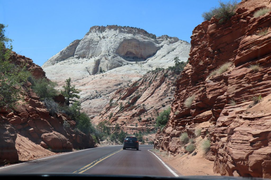 Driving to Zion National Park