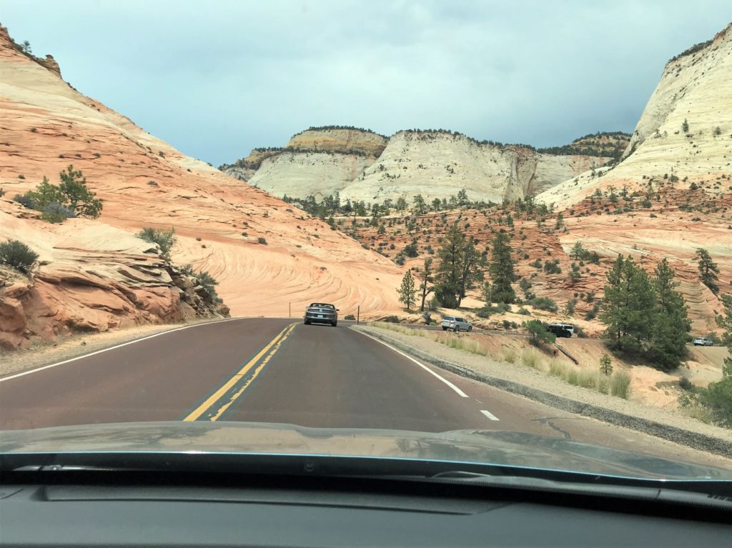 Driving to Zion National Park