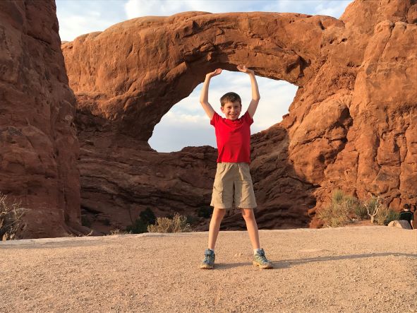 Holding up the North Window at Arches National Park, Utah - Fun picture idea
