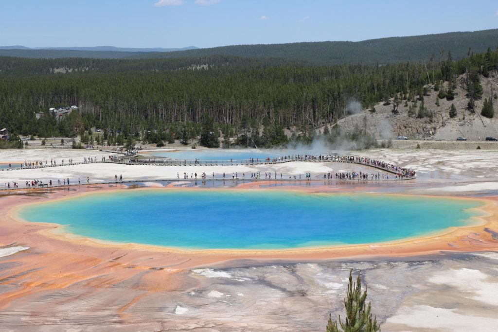 Grand Prismatic Spring Overlook from Fairy Falls Trail - Yellowstone itinerary - Wyoming