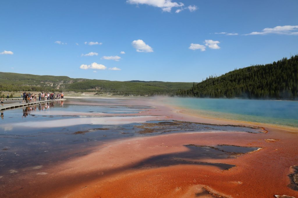 Grand Prismatic boardwalk - Yellowstone things to do - Wyoming
