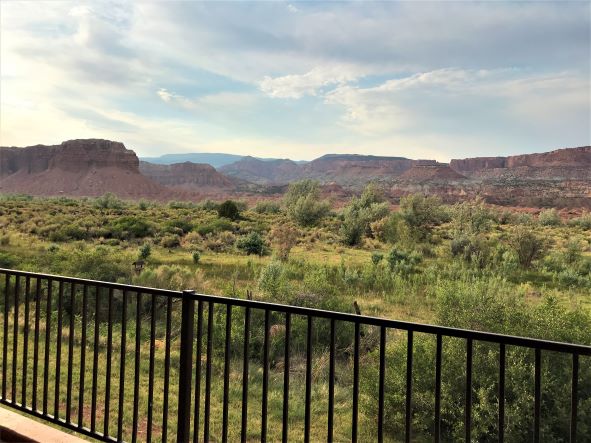 View from our room at Capitol Reef Resort, Utah