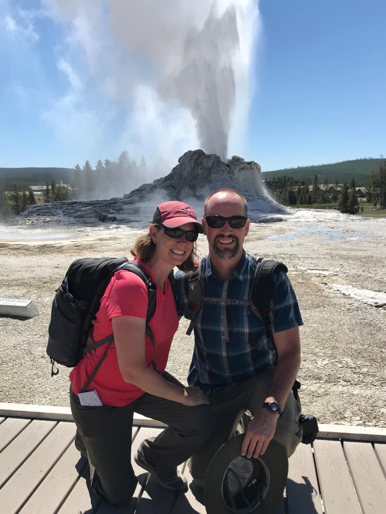 Castle Geyser Erupting - Yellowstone things to do - Wyoming