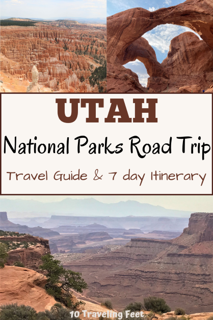 Utah National Parks Road Trip Pin
