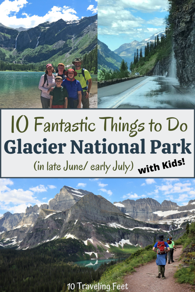 Glacier National Park things to do in june pin
