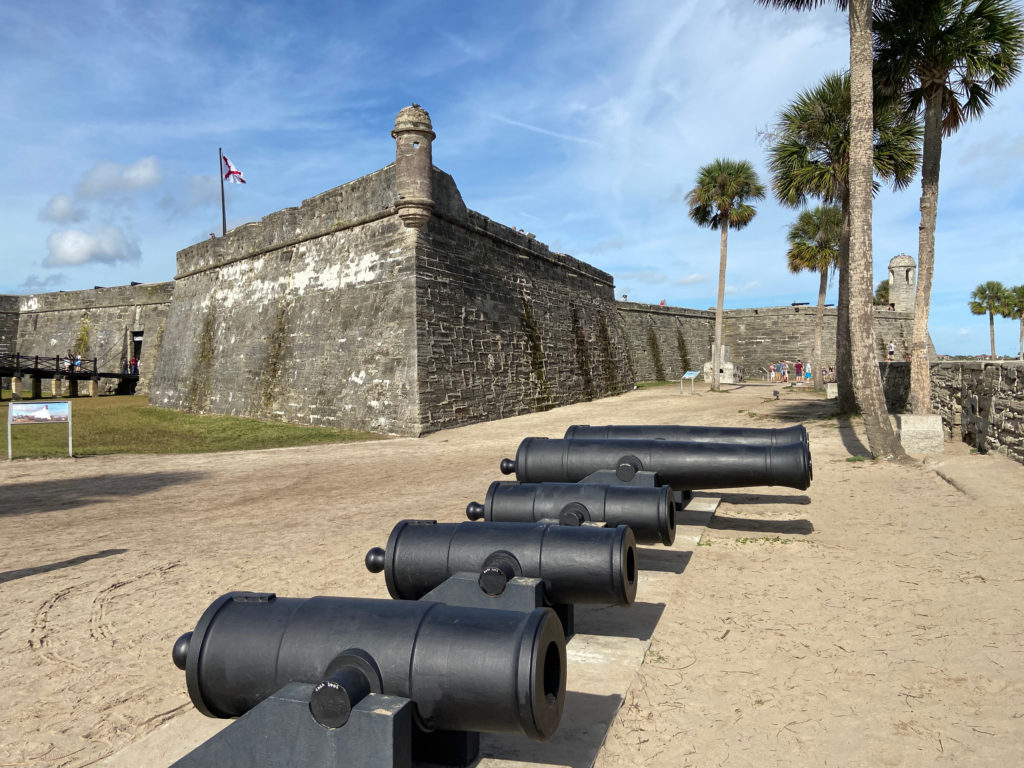 cannon view at Castillo de San Marco St. Augustine, Florida