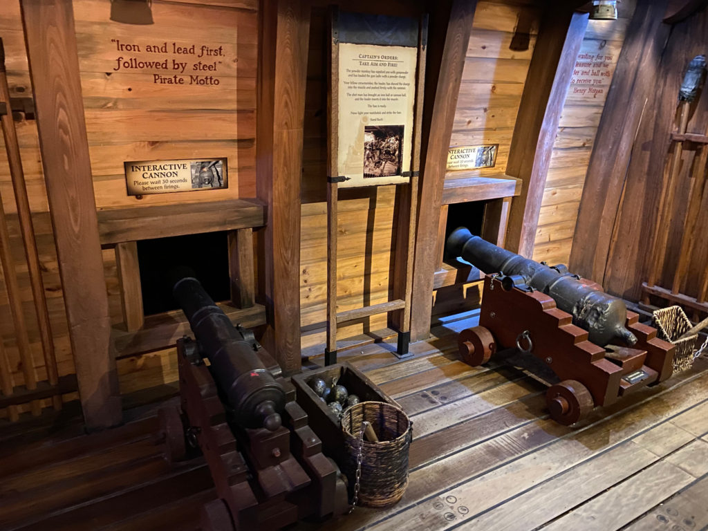 Cannons at The Pirate and Treasure Museum in St. Augustine, Florida