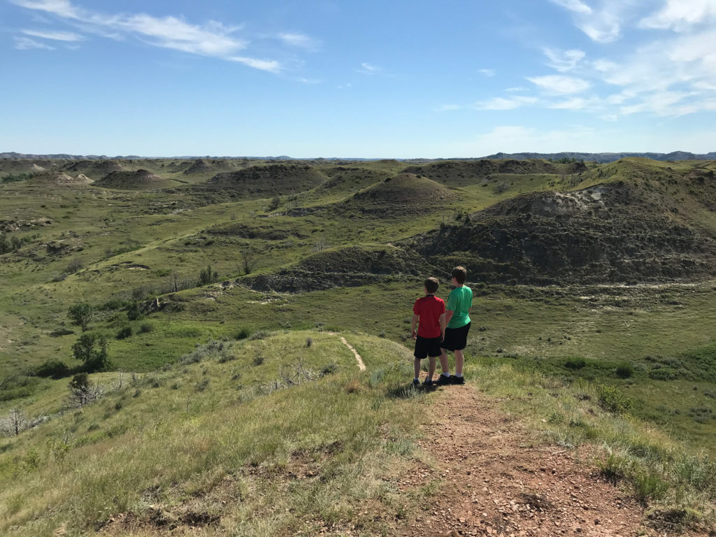 Theodore Roosevelt National Park trail view - North Dakota