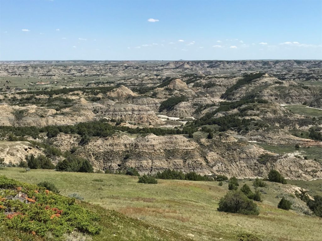 Buck Hill impressive landscape view, Theodore Roosevelt National Park - North Dakota