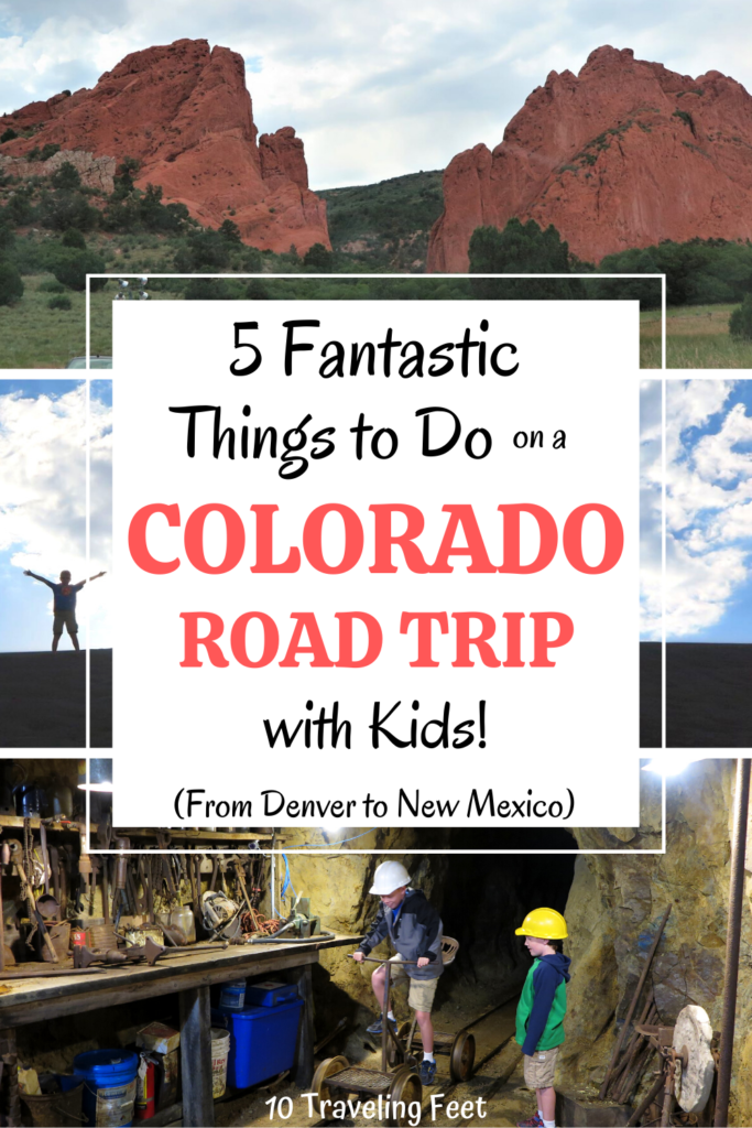 colorado road trip top things to do pin