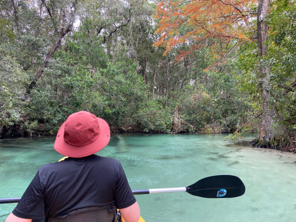 Weeki Wachee River kayak, Florida - gorgeous turquoise crystal clear water - Top kayak in Florida