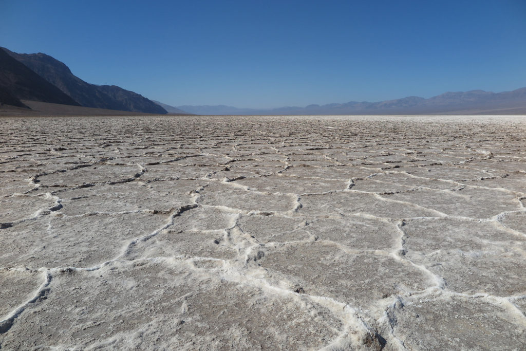 Incredible salt crystal patterns at Badwater Basin - Death Valley - California