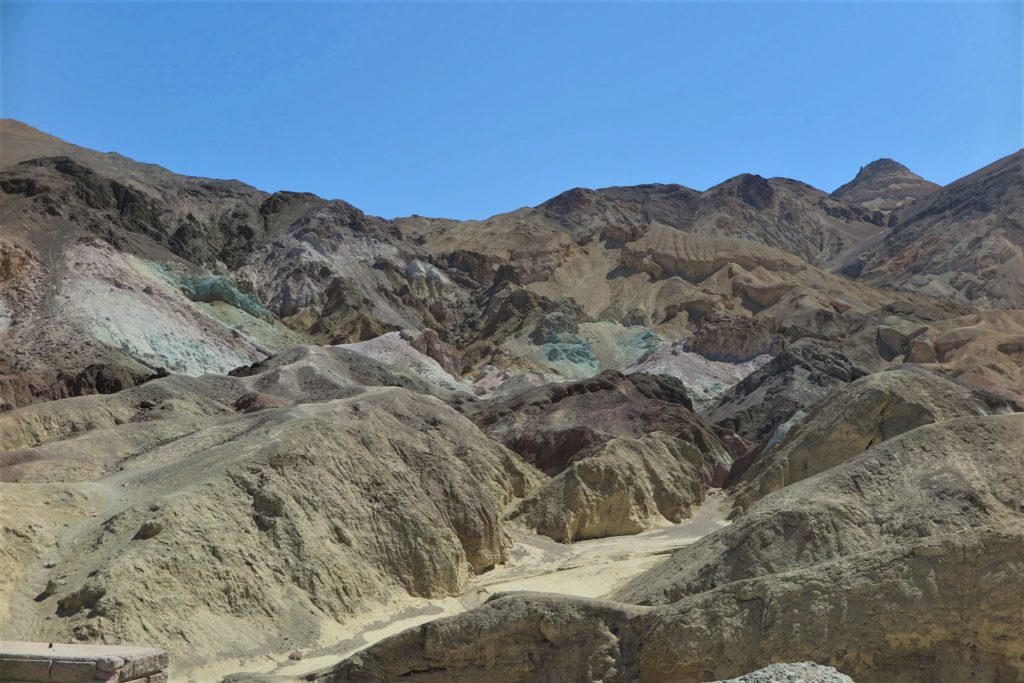 Beautiful colors in the rocks at Artist Palette - Death Valley, California