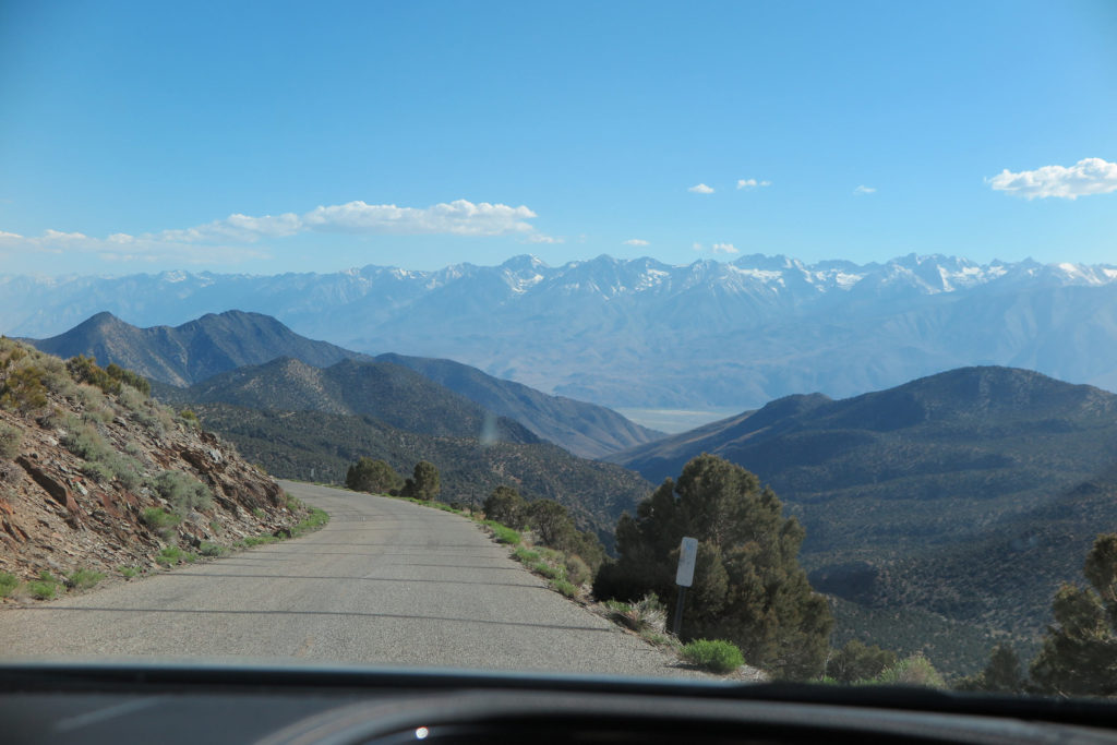 Mountain landscape on the road near Bristlecone Pine Forest, California