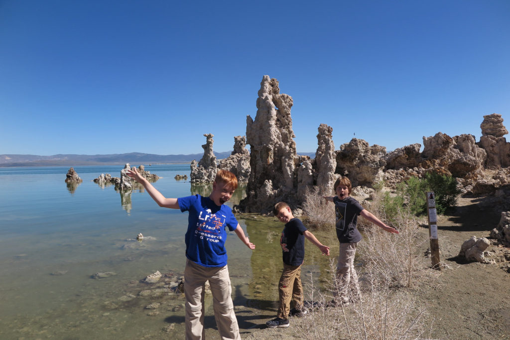 Mono Lake unreal tufa formations, California