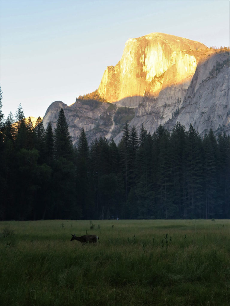 Watching sunset in Yosemite, California - Top sunset spot